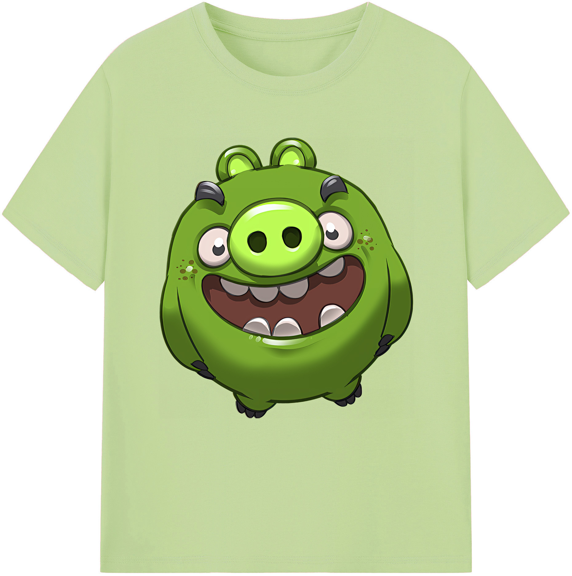 （画像用） Angry Birds アングリーバード 綿100％半袖Tシャツ（フロントプリント）